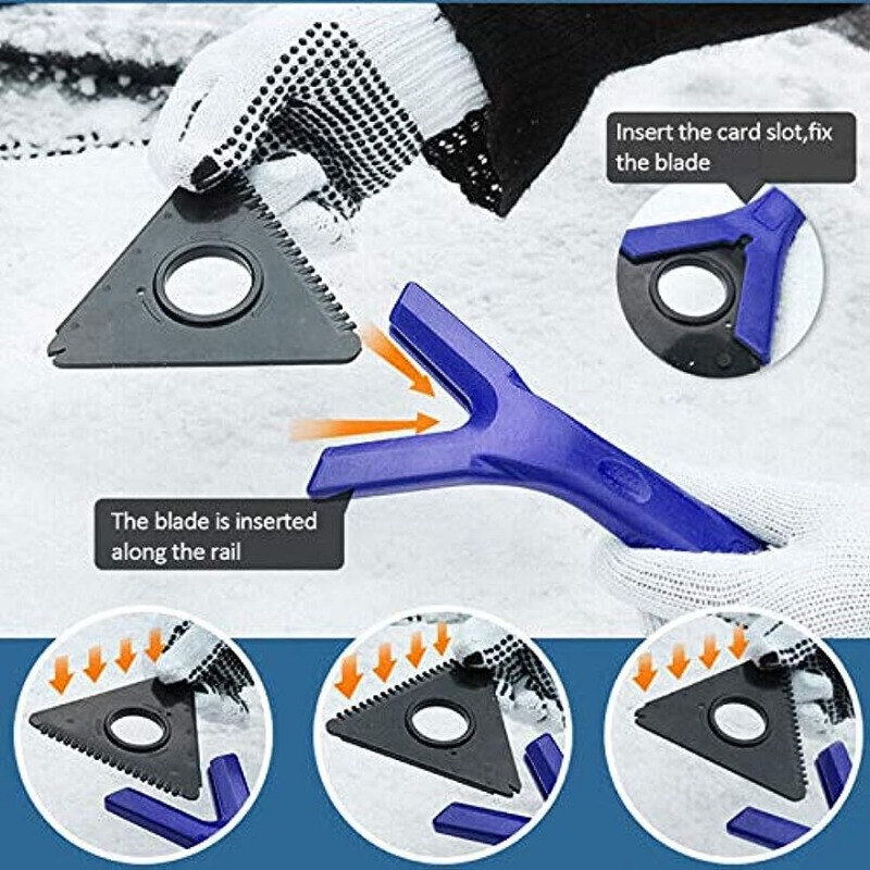 1pc Car Snow Scraper, Ice Scraper, Car Windshield Car Defrost Snow Remover,  Winter Snow Removal Shovel Scraper, Cleaning Tool, Winter Car Accessories,  Cleaning Supplies