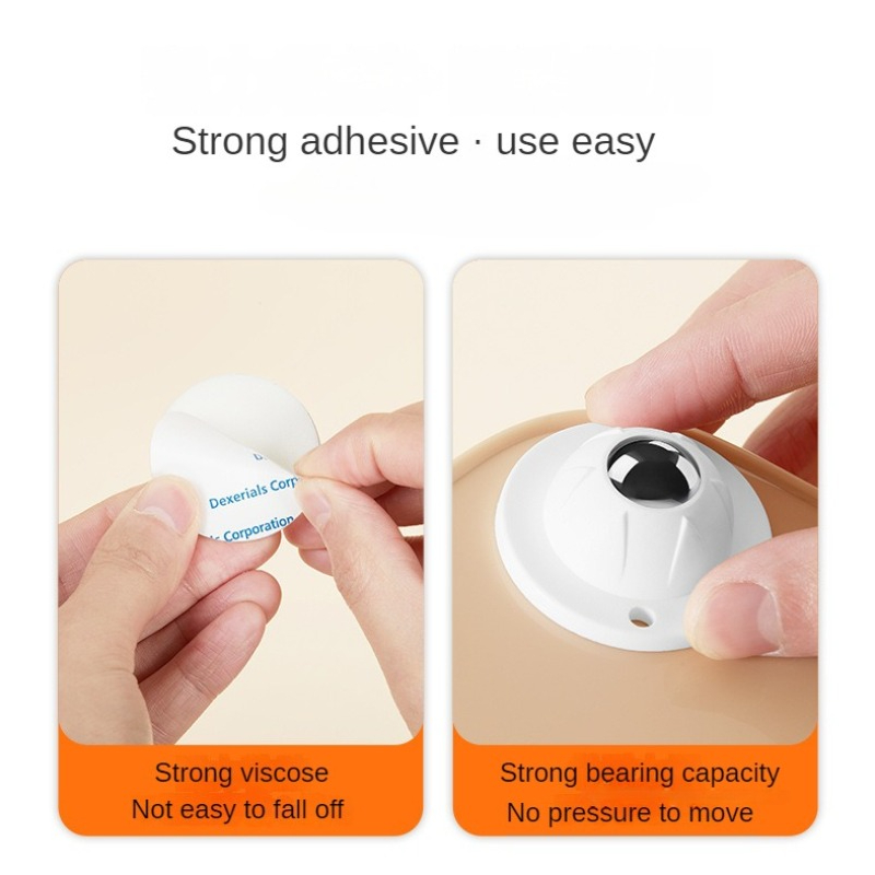 Adhesive Ball Universal Pulley No Punching Lightweight - Temu