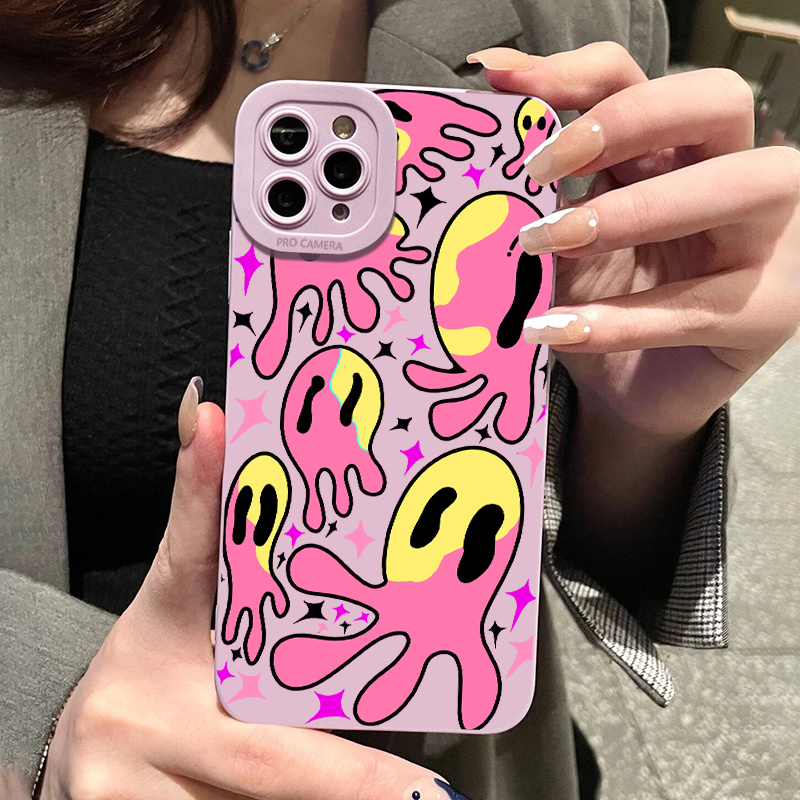 

Pink Grimace Graphic Pattern Phone Case For Iphone 15 14, 13, 12, 11 Pro Max, Xs Max, X, Xr, 8, 7, 6, 6s Mini, Plus, 2022 Se, Gift For Birthday, Girlfriend, Boyfriend, Friend Or Yourself
