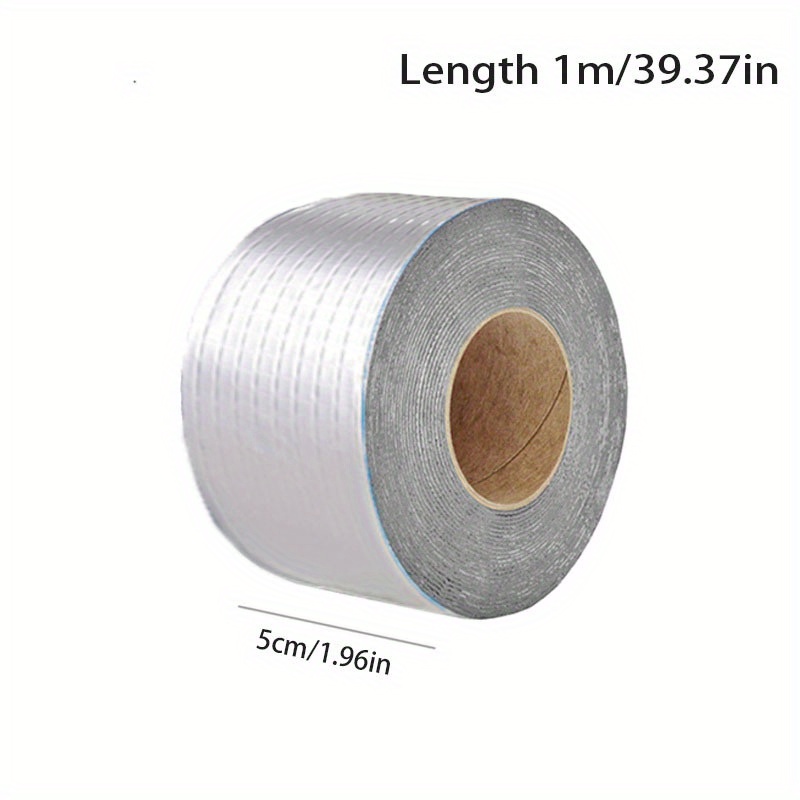 Premium Waterproof Aluminum Foil Tape, High Temperature Resistance for Wall, Pool, Roof Crack & Duct Repair Sealing