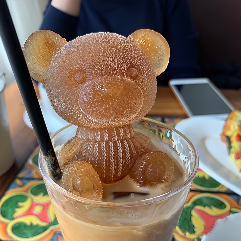 Cute Cartoon Bear 3d Stereo Silicone Ice Mold Perfect For - Temu
