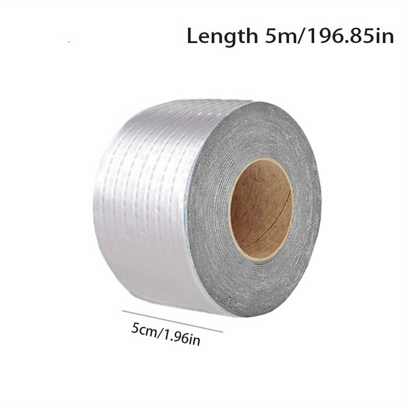 Premium Waterproof Aluminum Foil Tape, High Temperature Resistance for Wall, Pool, Roof Crack & Duct Repair Sealing