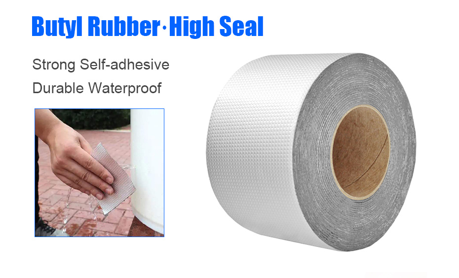 Premium Waterproof Aluminum Foil Tape, High Temperature Resistance for Wall, Pool, Roof Crack & Duct Repair Sealing