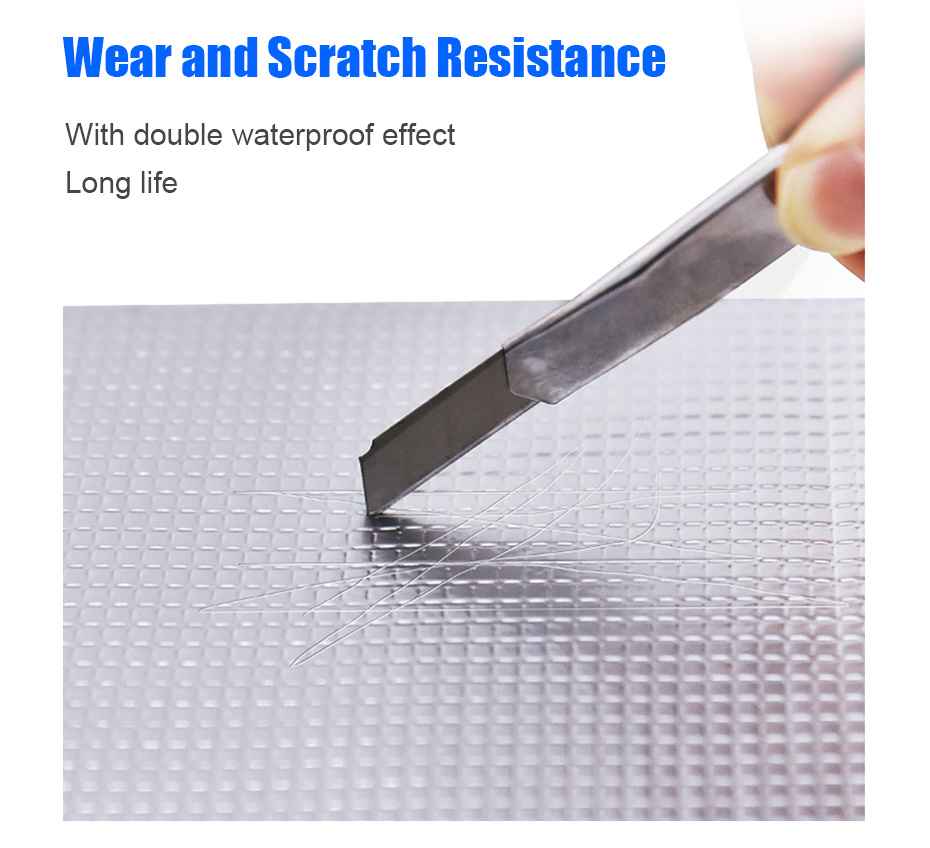 Premium Waterproof Aluminum Foil Tape, High Temperature Resistance for Wall, Pool, Roof Crack & Duct Repair Sealing