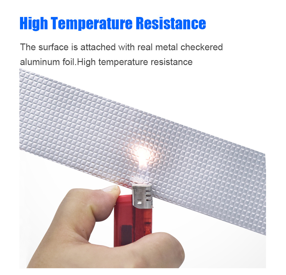 Premium Waterproof Aluminum Foil Tape, High Temperature Resistance for Wall, Pool, Roof Crack & Duct Repair Sealing