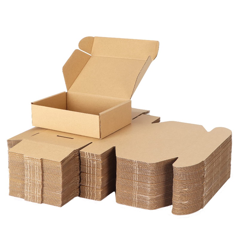 10 Pack Small Shipping Boxes 6x4x3'' Corrugated Small Cardboard Boxes for  Shipping, Recyclable Packaging Boxes for Small Business, Mailer, Gift