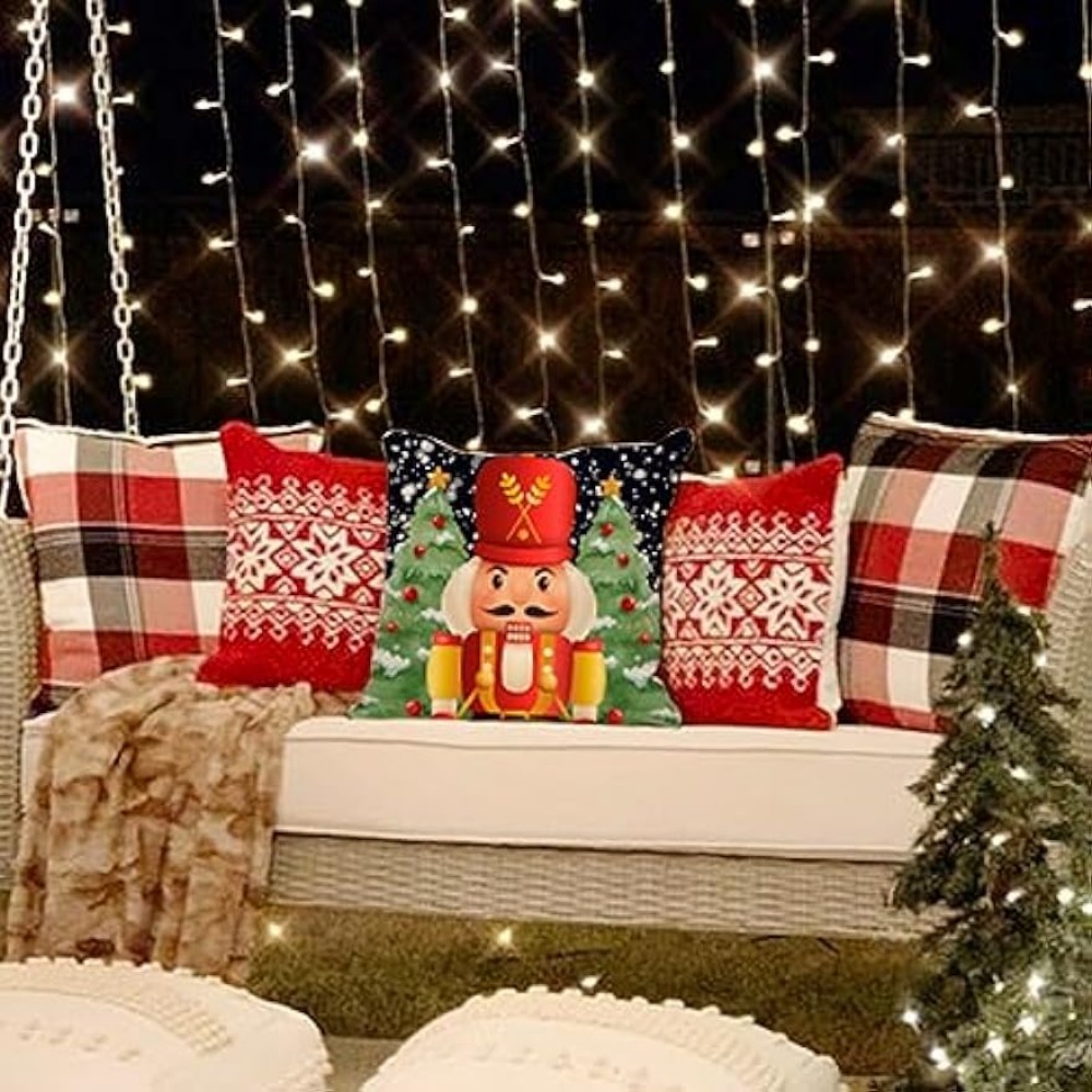 Christmas Ornaments DIY Decorative Pillow Stencil Kit - DIY Accent Pillows  for Christmas Decor