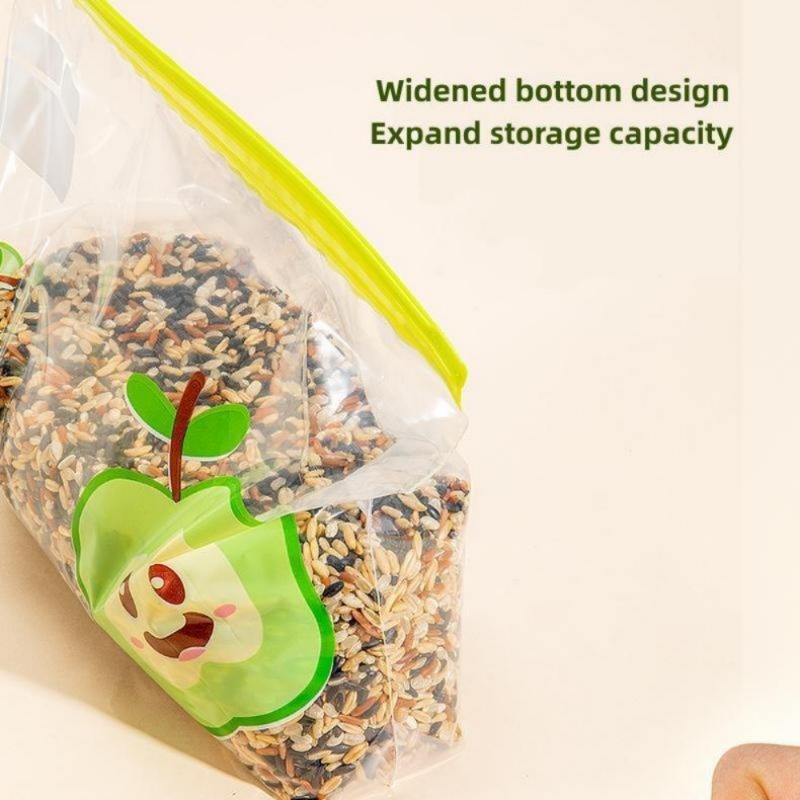 Reusable Zip Lock Bag Food Grade Transparent Storage Bag With Zipper  Sealing Plastic Container Travel Freezer Camping Kitchen - Temu