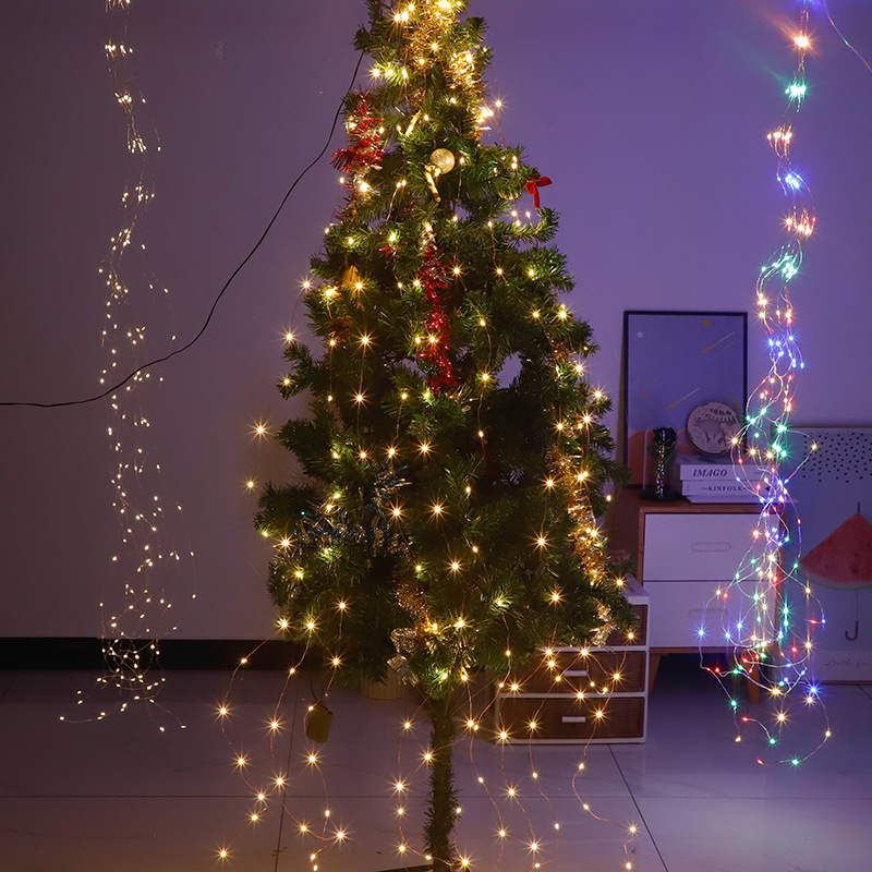 Christmas Tree Decoration Led Solar String Lights Christmas - Temu