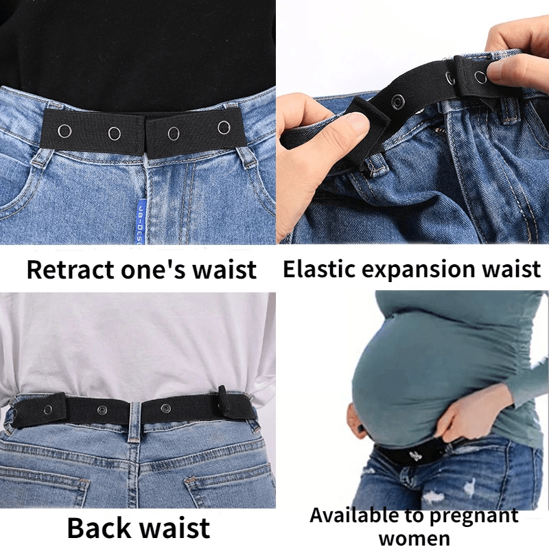1pc Maternity Jeans/pants Extender Elastic Waistband Belt With