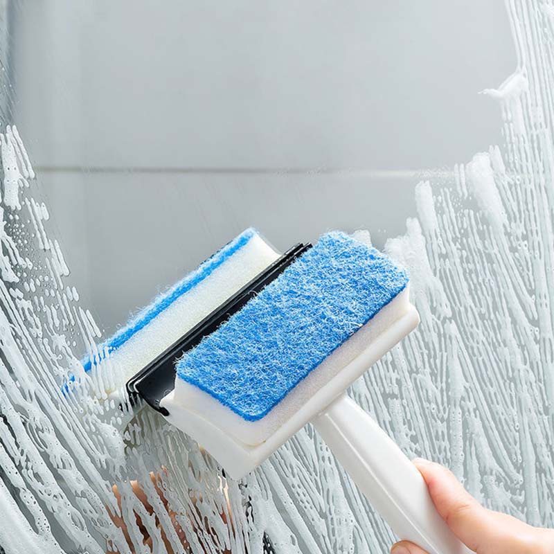 Bathroom cleaning brush with Wiper
