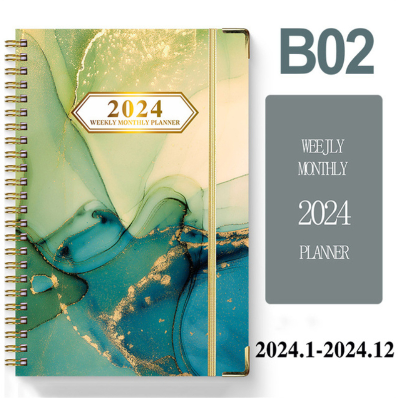 O-check Journal 2024 A5 Dated Weekly Diary Agenda