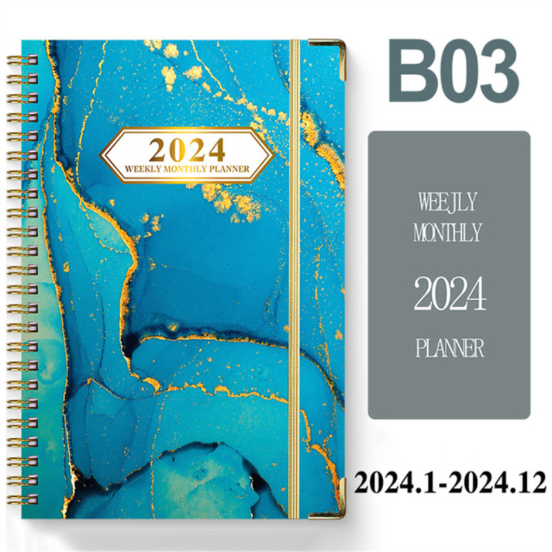 2024 A5 Englischer Kalender Planer Notizbuch - Temu Austria