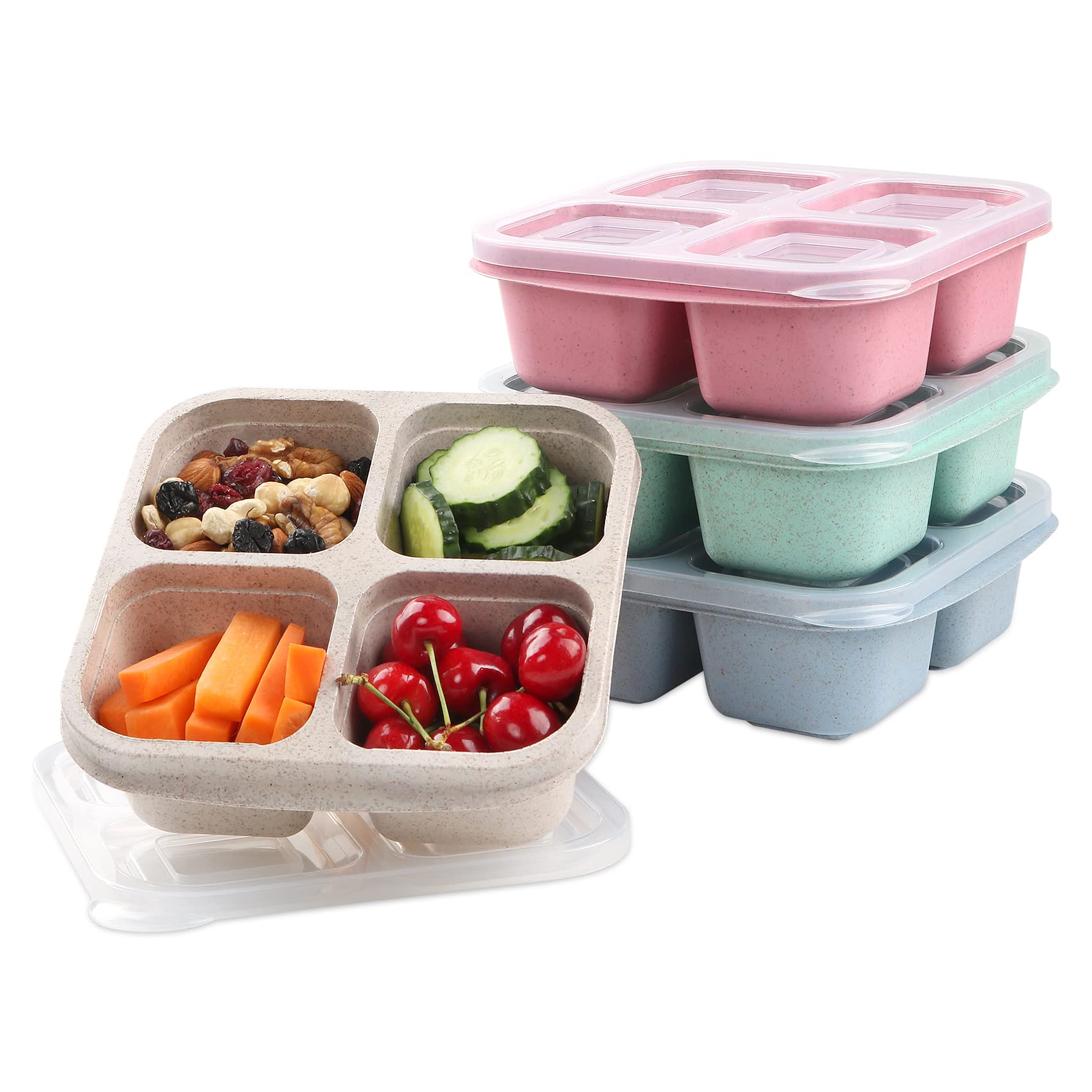 Stackable Snack Tower Food Storage Container Veg Nuts Jars Portable Lunch  Box