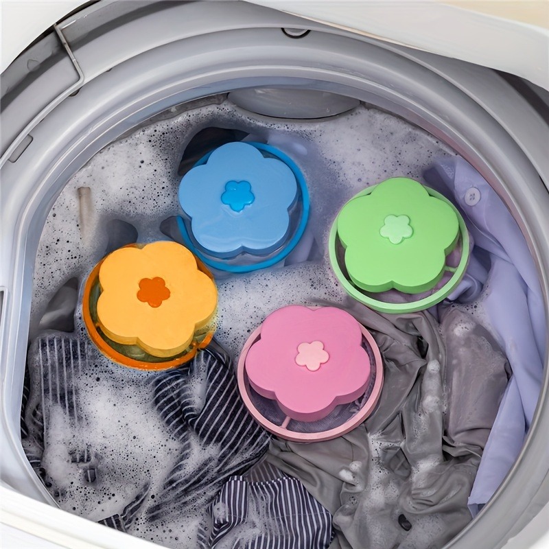 Washing Machine Floating Hair Filter Laundry Hair And - Temu