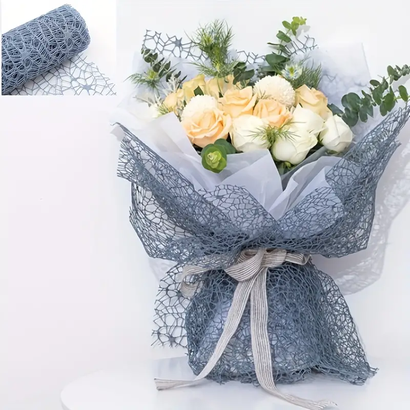 Hollow Bouquet Handmade Diy Floral Wrapping Paper Flower - Temu