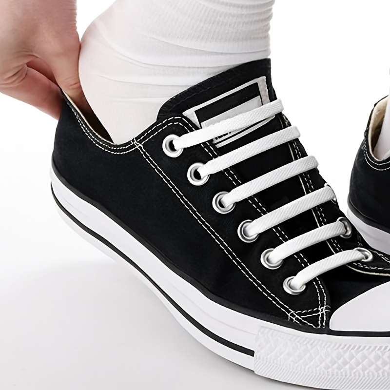 16pcs Set Silicone Elastic Laces - No Tie Up Shoe Laces, Lazy Shoe Laces, T-Shaped, Vibrant Color Options (Purple, Blue, Green, Yellow, Orange, Pink) for Sneakers and Casual Shoes, Shoelace Storage|Vibrant Lace Design|Silicone Construction, Shoelace Storage Organizer