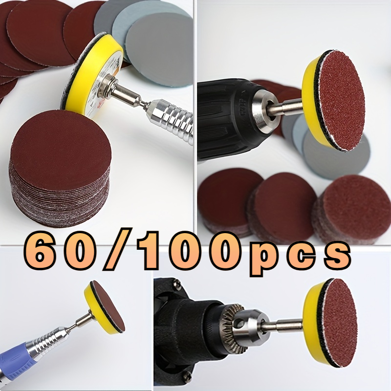 50pcs Sandpapers Set Kit Grit Sander Attachments Replacement Parts