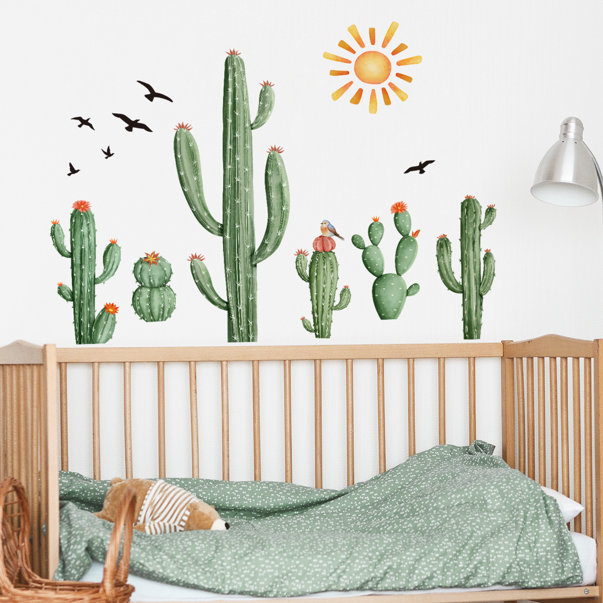 Bohemian Palms Wall Decals, Saguaro Collection