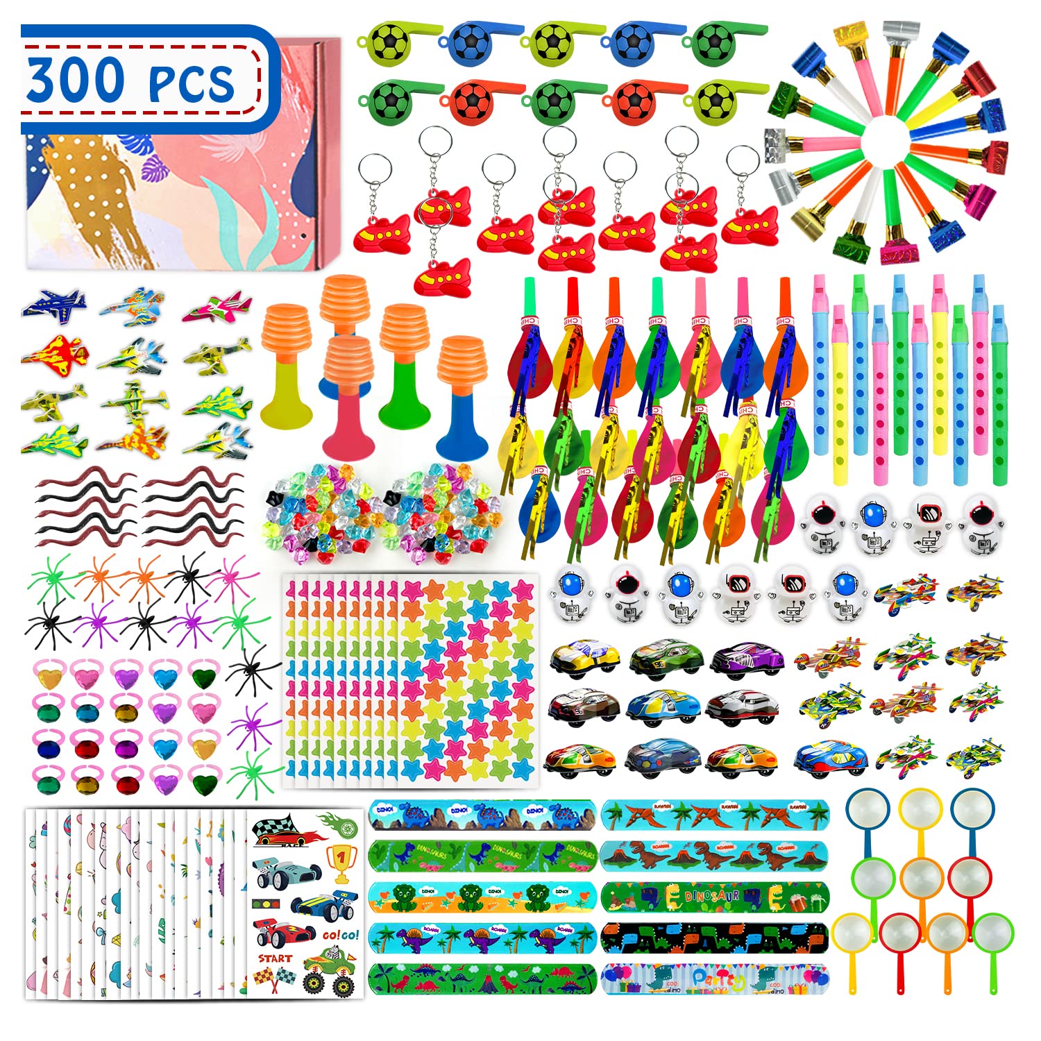 100 pcs Fidget Toys Pack, Party Favors For Kids 8-12 Mini Autism Sensory  Toy Goodie Bag Pinata Stuffers Treasure Box School Prizes Birthday Party