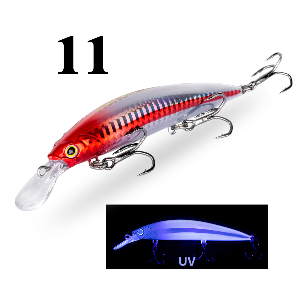 Hard Minnow Fishing Lure Abs Plastic Bait Quick - Temu