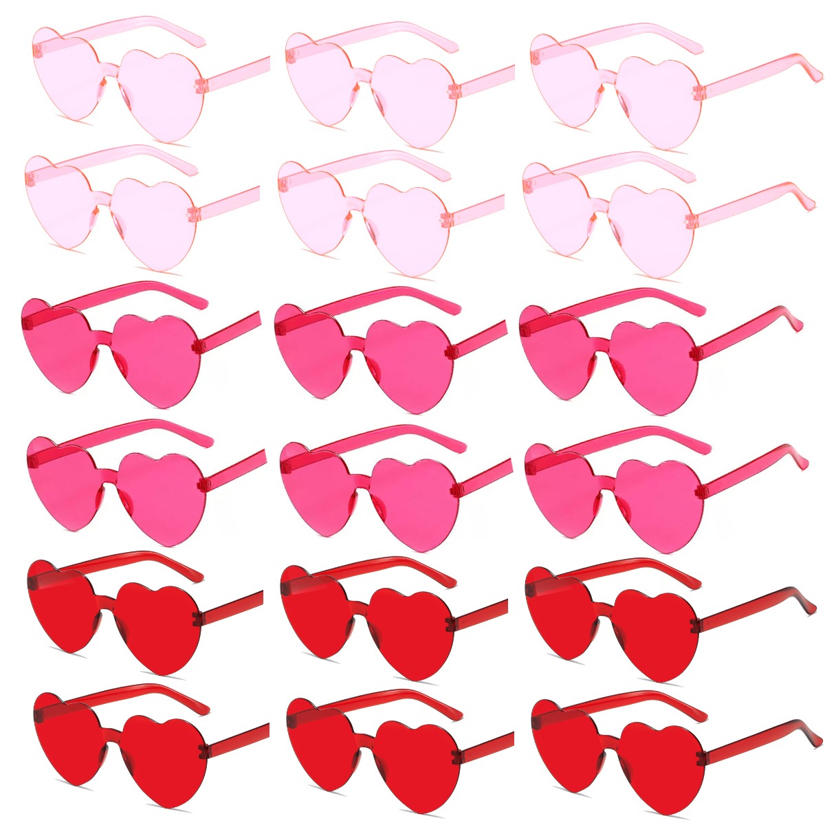 Heart-Throb Glasses - Fun Oversized Heart-Shaped Sunglasses