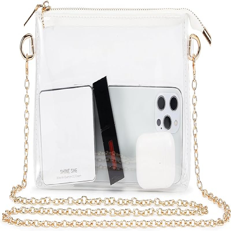 Clear Crossbody Bag Shoulder Handbag, Clear Purses For Women, Small Clear  Purse Bag Stadium Concerts Approved - Temu