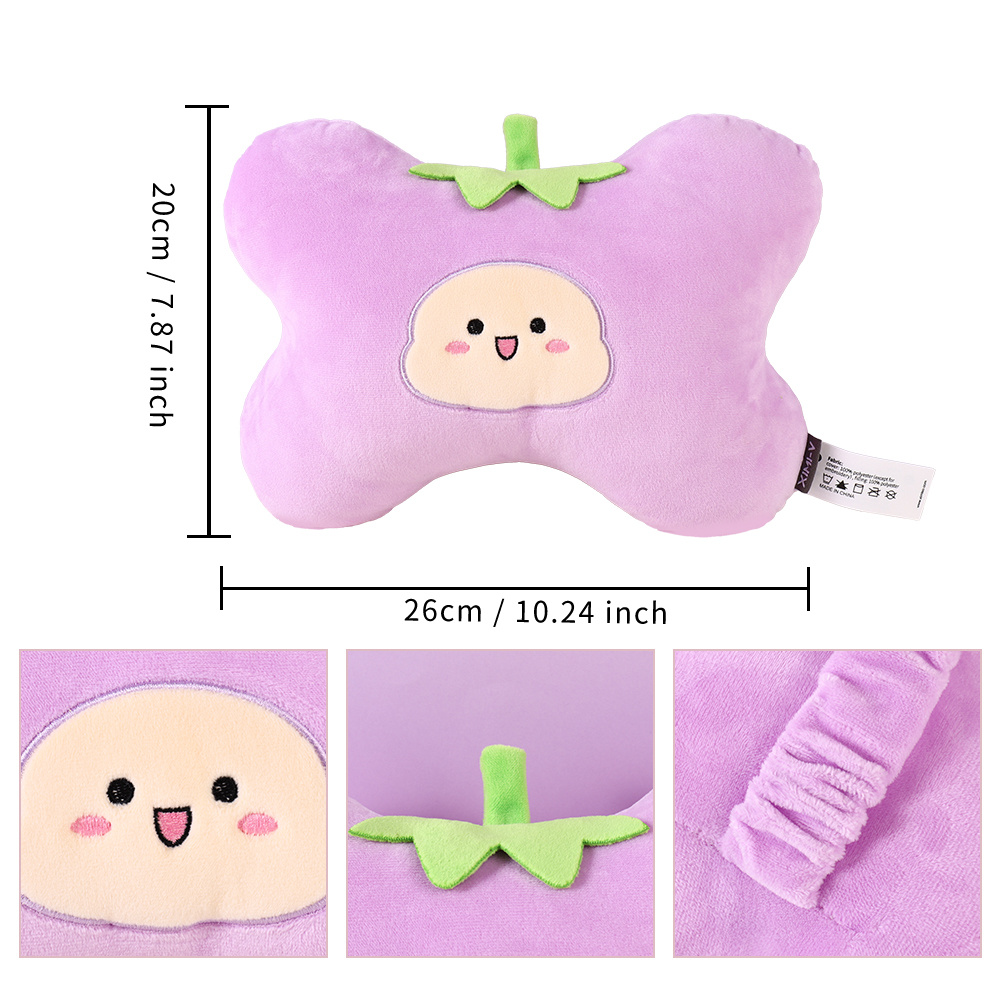 1pc Purple Car Neck Pillow