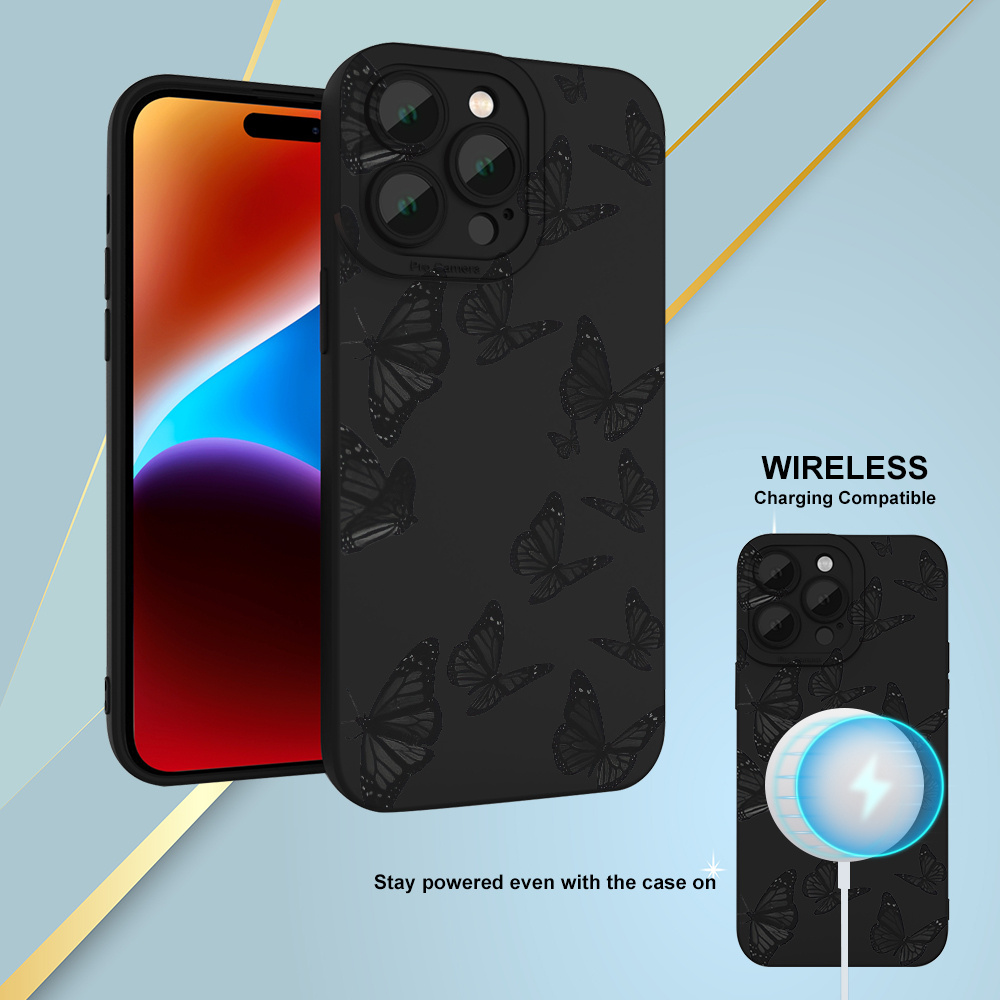 Green Shockproof Silicone TPU Phone Case for iPhone 14 13 12 11 Pro Max X  Xs XR Men Soft Full Protect Lens Cover,dou lv,for iPhone 12 Pro :  : Electronics