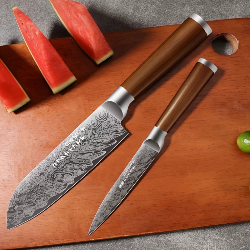 6 PCS Stainless Steel Kitchen Knives Set Chef Knife Sushi Knife Japanese  Knife Fruit Knife Kitchen