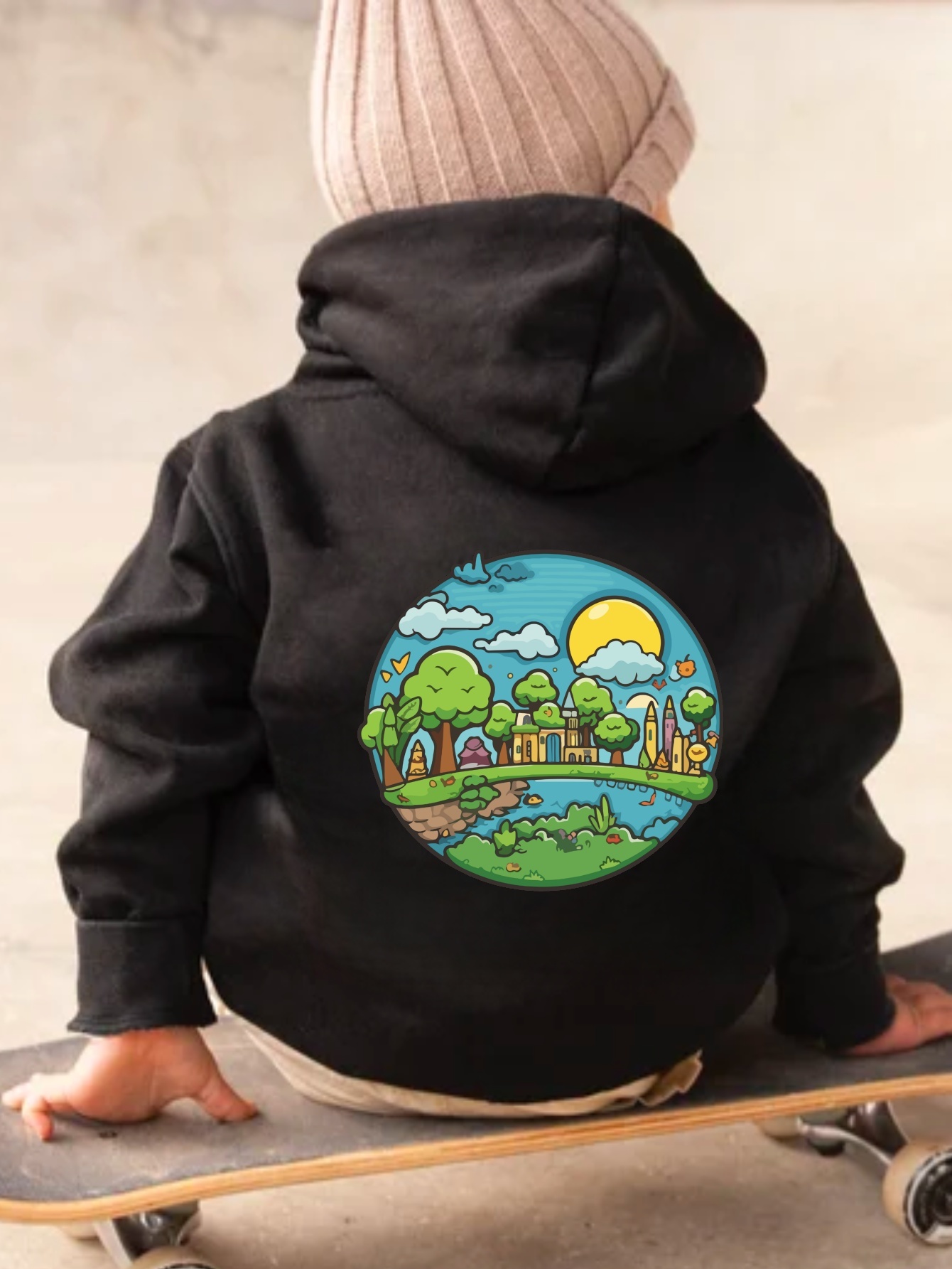 Sudadera con capucha larga, sudadera con capucha de algodón con