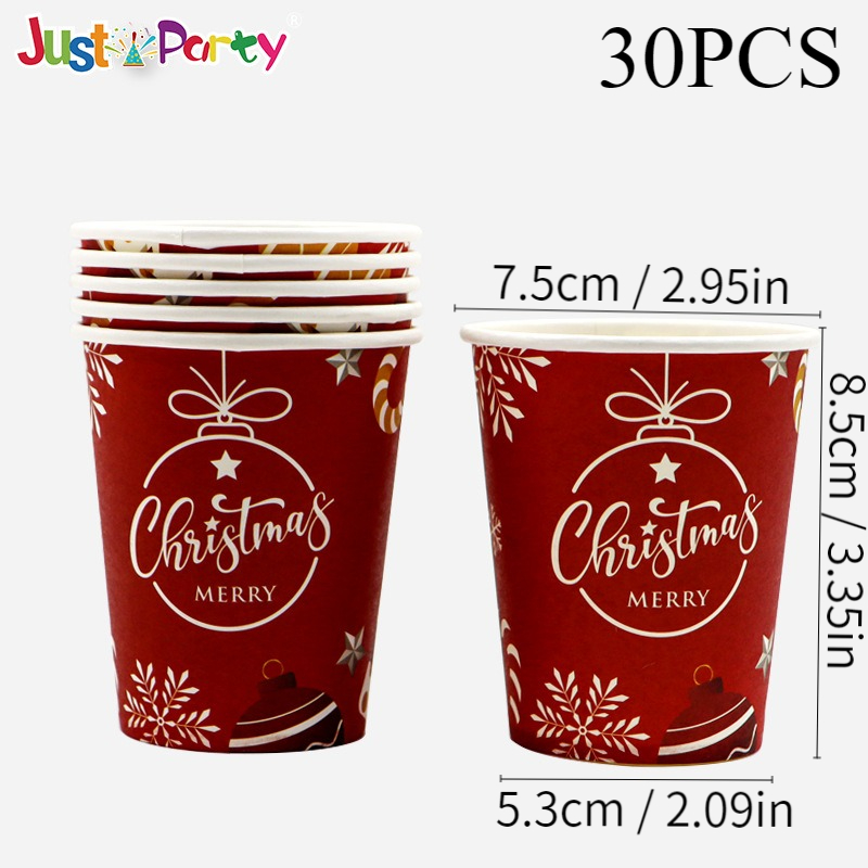 Christmas Series Disposable Paper Coffee Cups Suitable For - Temu