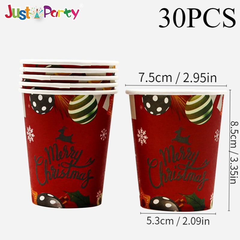 Christmas Series Disposable Paper Coffee Cups Suitable For - Temu