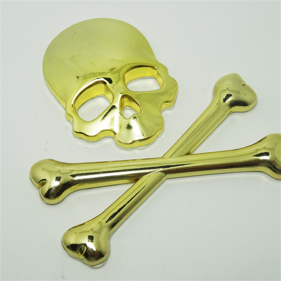 Metall Totenkopf Aufkleber,2 Stück Metall Totenkopf Aufkleber Totenkopf  Aufkleber Auto Metall Autoaufkleber 3D Aufkleber Auto  Totenkopf,Autoaufkleber