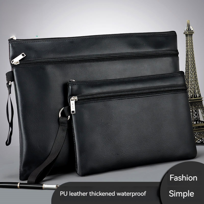 Men's Clutch Bag Envelope Bag Large Capacity Handbag Fashion Pu