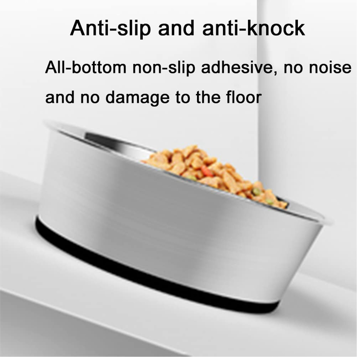 Customizable Stainless Steel Dog Bowl with Non-Slip Base