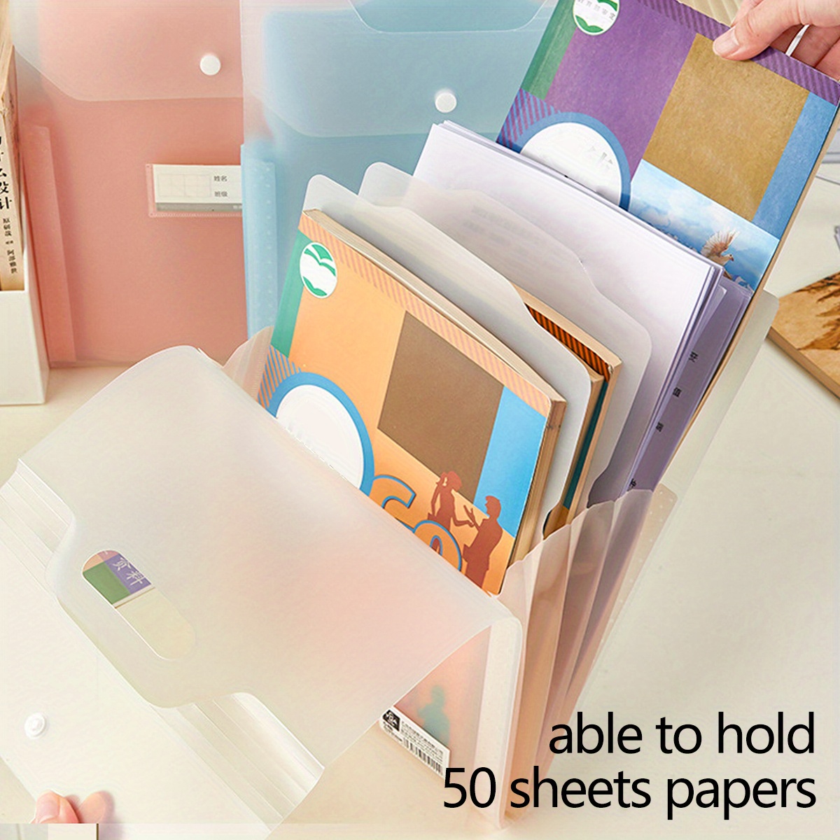 Dry Erase Sticker- Hexagon, Expandable File Organizer - High Capacity,  Easy Paper Management