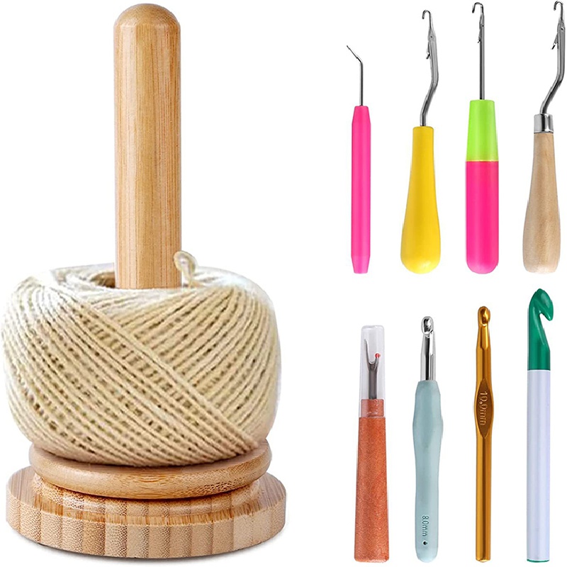 Hair Extension Tools 3 Knitting Hook Needles+ 1 Holder +1 Pulling Needle  Loop Threader Aluminum Ventilating Holder and Needles Kit Silver Hair  Extension Tools