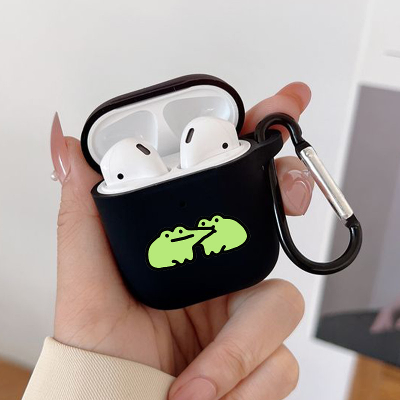 

2 Green Frogs Protective Case For Wireless Earphone For Airpods 1/2, For Airpods3, For Airpods Pro, Good Quality And Durable Tpu Case As Gift For Birthday/teen/boys/girls/son/daughter/boy
