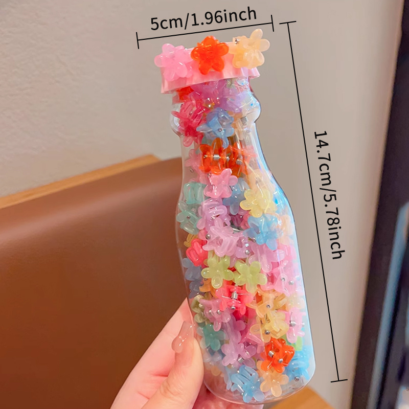 Bottle Girl Cute Flower Heart Crown Rabbit Mini Hair Claw Temu