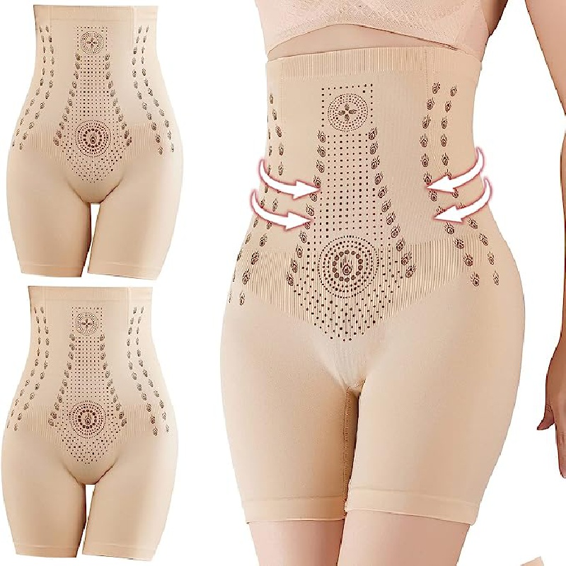 Women Body Shaper Fiber Restoration Shapewear Tightening Tummy Control  Underwear High Waist Panties Belly Compression