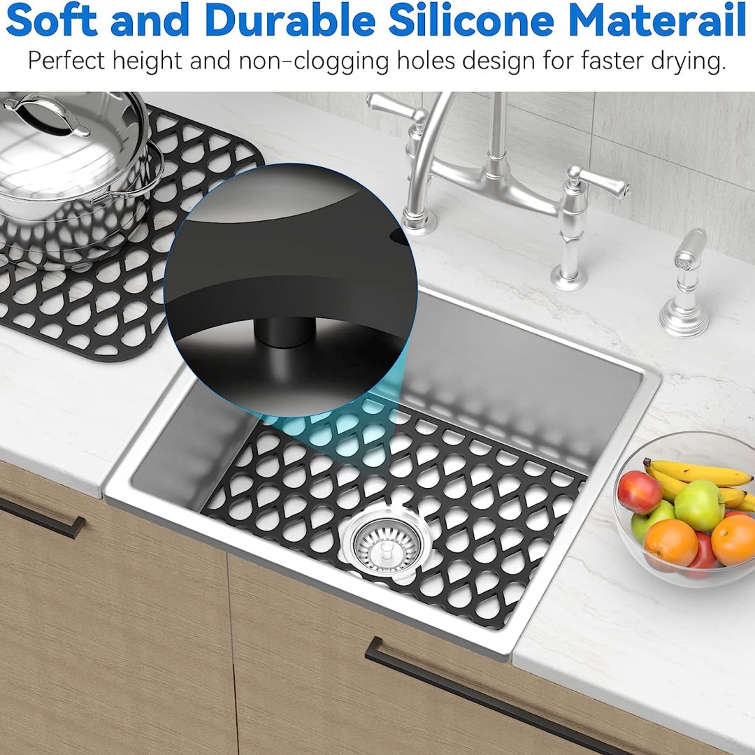 Sink Protector Mat Silicone Material Dish Drying Mat Heat - Temu