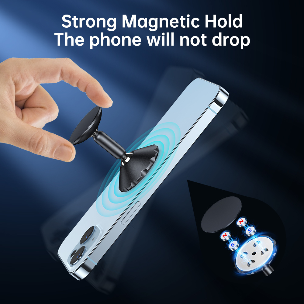 Kaufe Magnetischer Autotelefonhalter Armaturenbrett Magnet Telefonständer  für iPhone Max Xiaomi Zinklegierung Magnet GPS Auto Handyhalterung