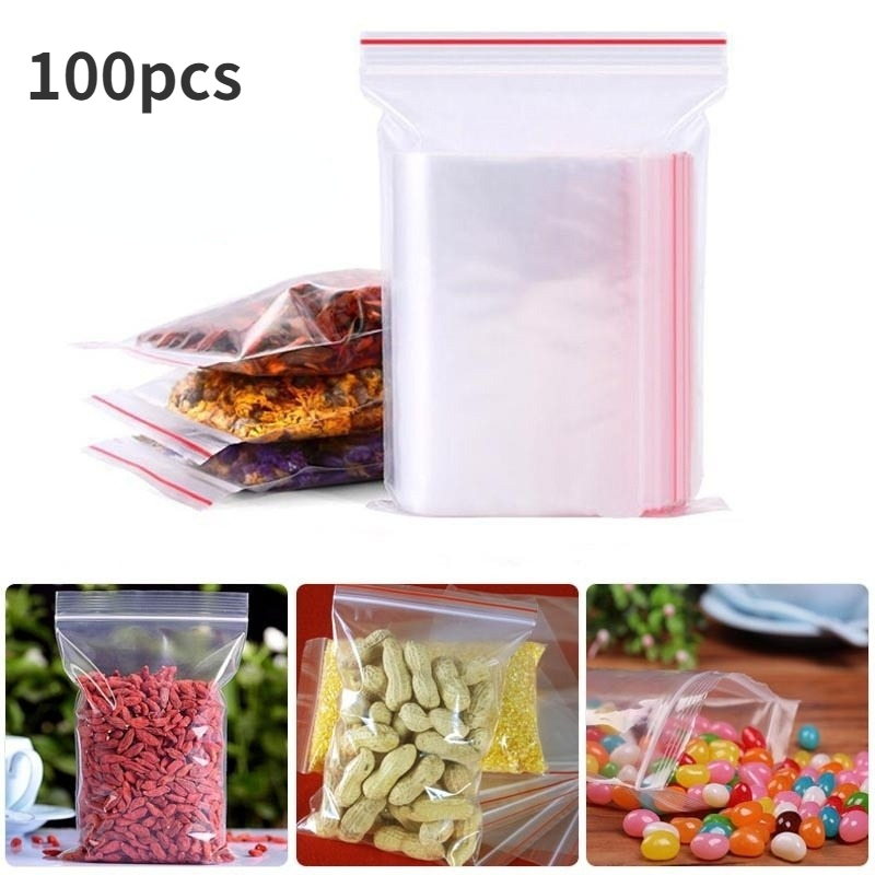 4 Mil Clear Poly Zipper Bag - Durable and Thick - 2 x 3 [4PE23]