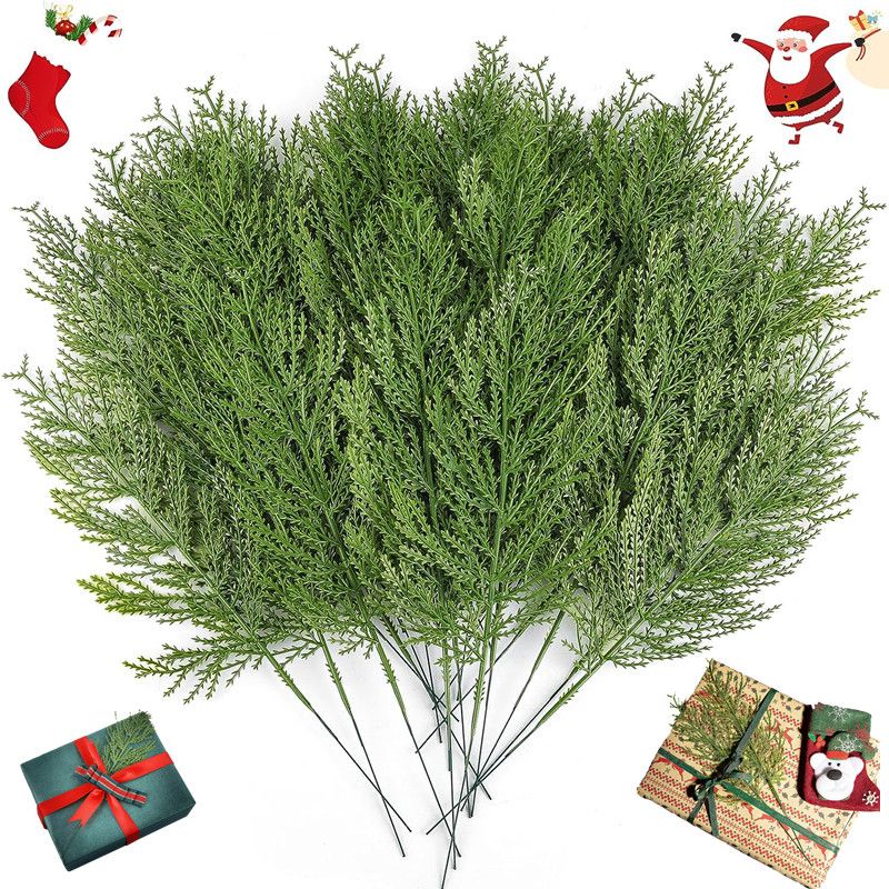 人工葉と枝 20 個: Diy 花輪、クリスマス家庭菜園の装飾用のフェイクグリーン松の枝 | 送料無料、返品無料 | Temu Japan