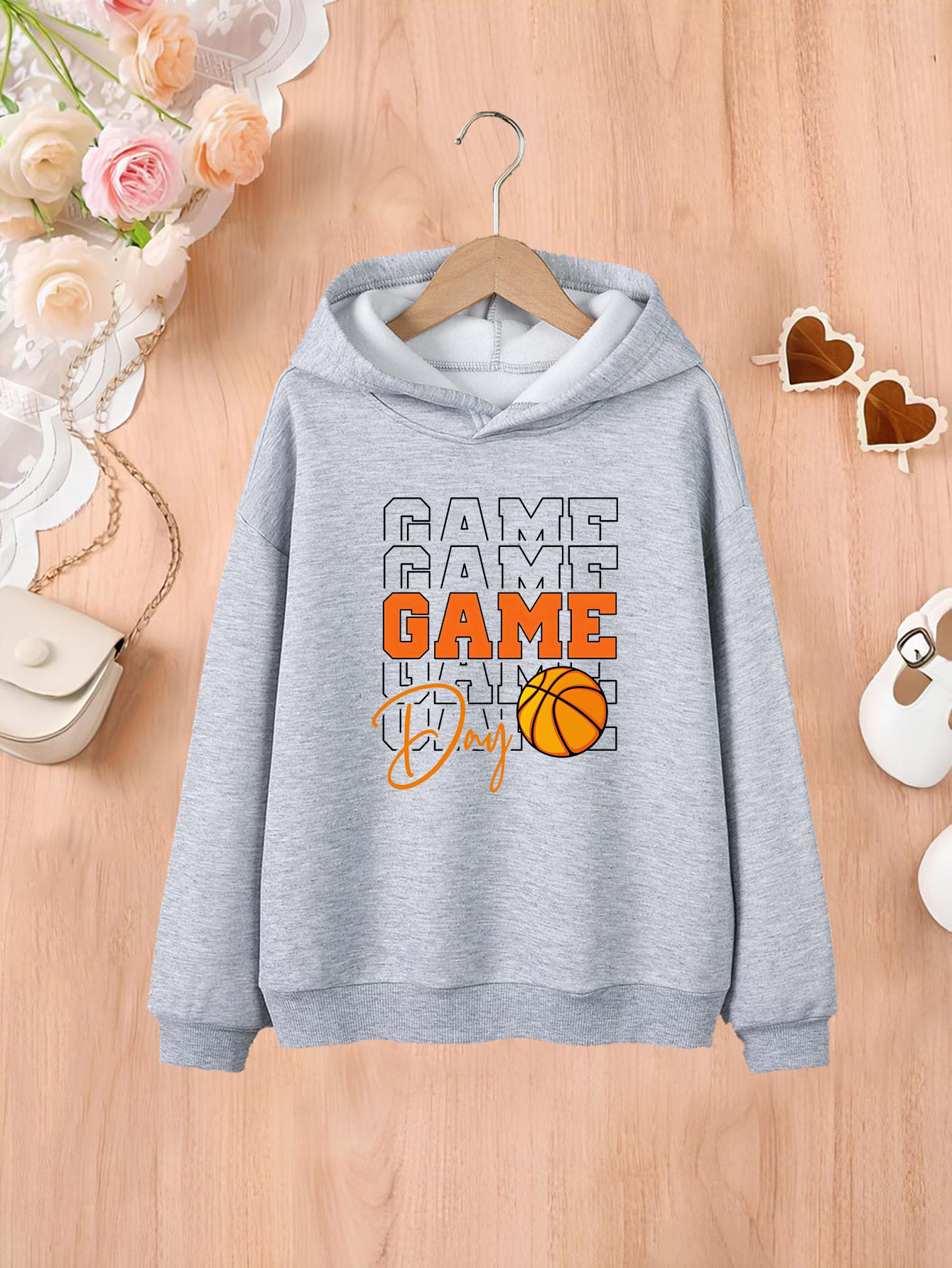 GAME Day Basketball Oatmeal Womens Sweatshirt – Julianne Originals