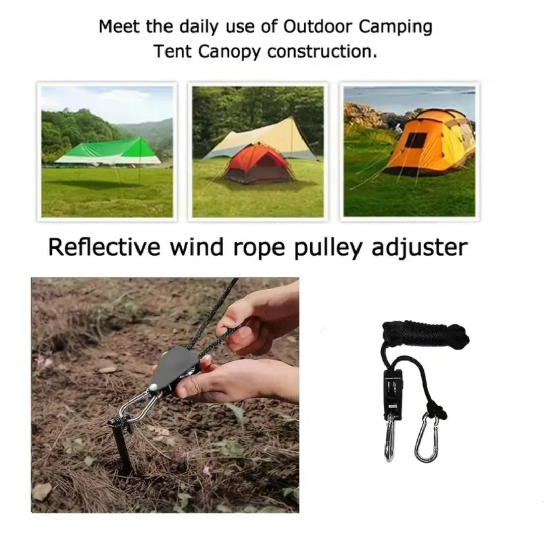 Metal Pulley With/ Without Adjustable Rope, Portable Durable Pulley For