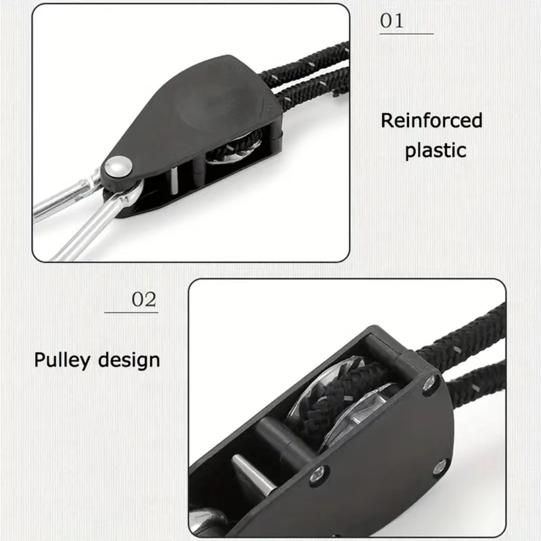 Metal Pulley With/ Without Adjustable Rope, Portable Durable Pulley For