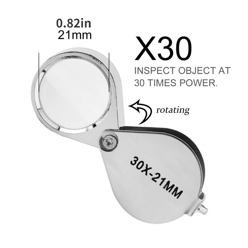 30x Jewelry Diamond Jewelry Loupe Magnifier Tool Eye - Temu