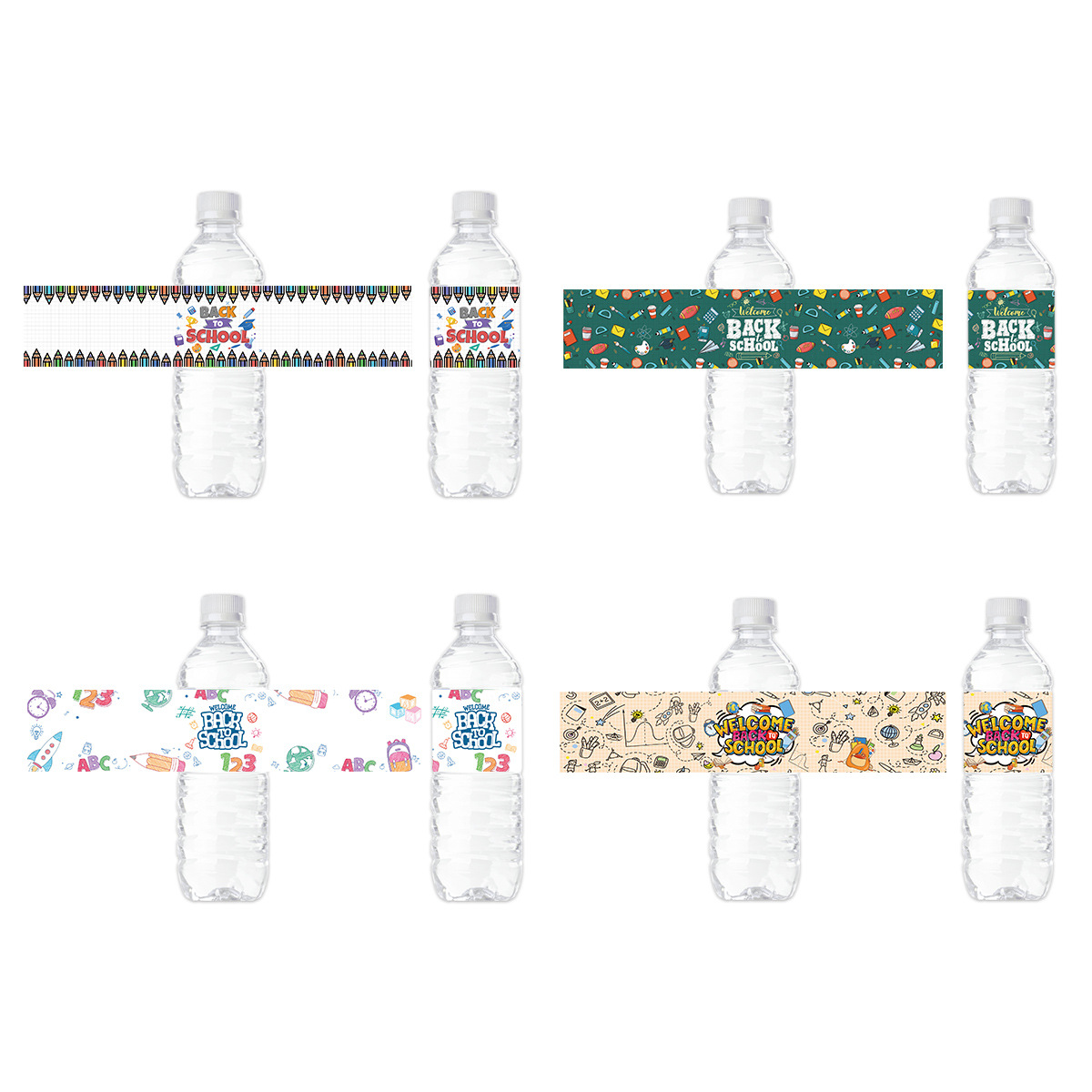 Welcome Back To School Water Bottle Labels Decorations First - Temu